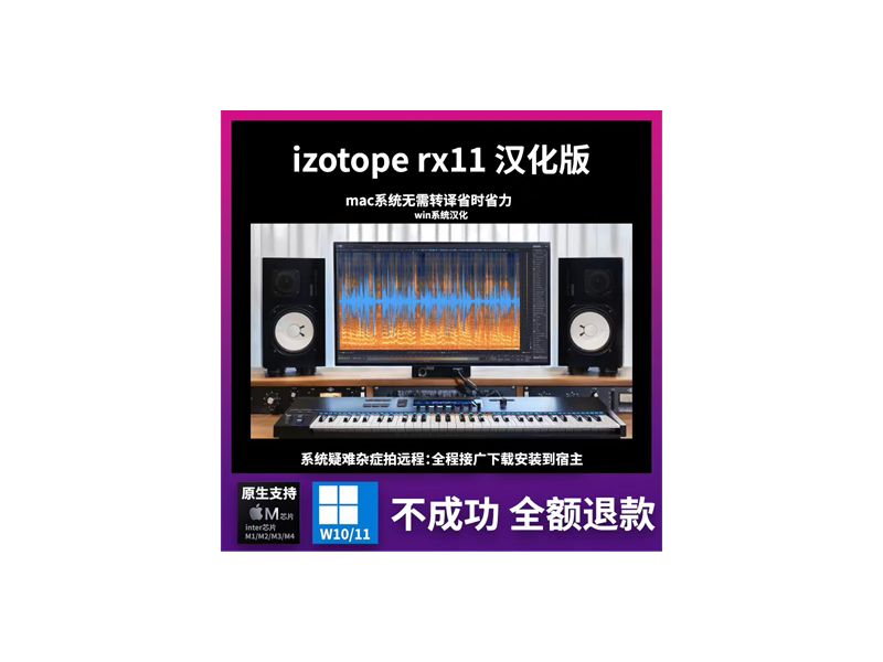 iZotope RX 11 音频修复与增强软件 汉化版 Au插件 降噪、去混响、人声分离、频谱修复与响度优化-云野创作