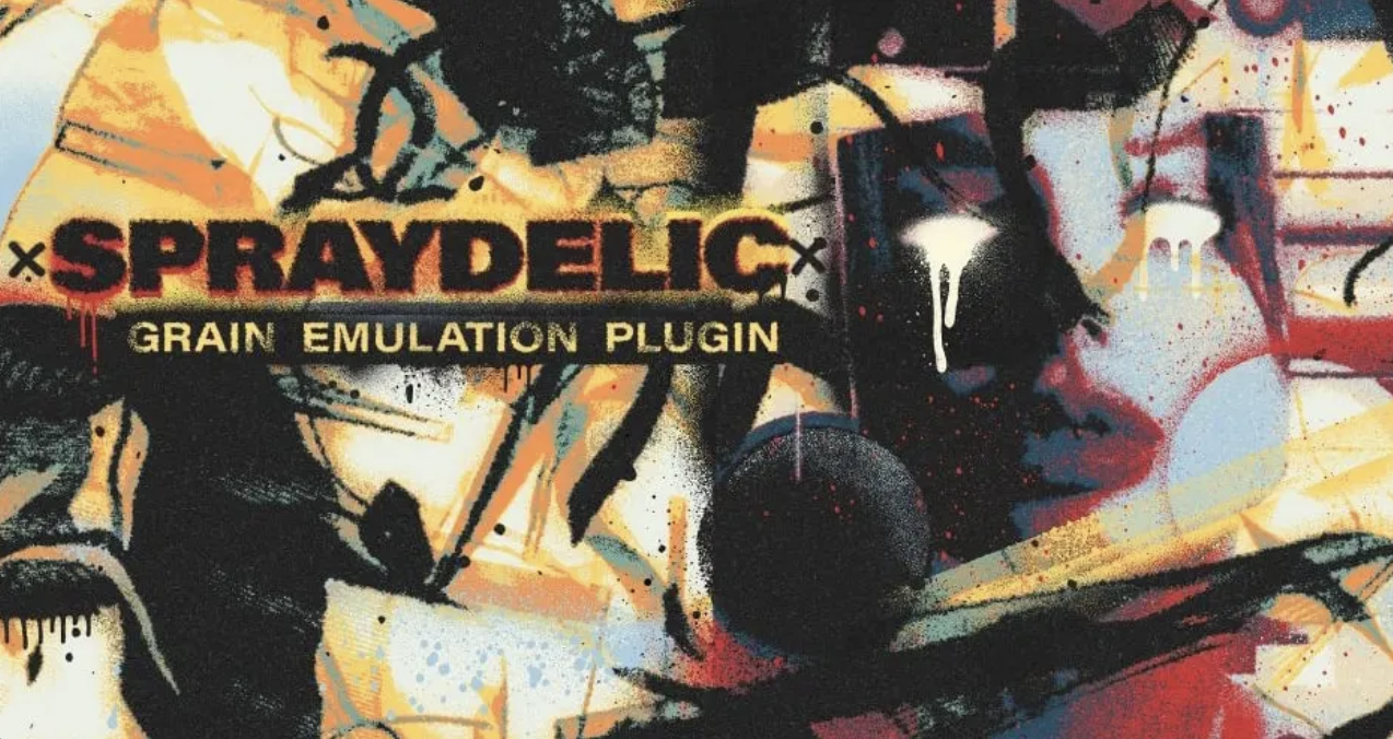 PS 汉化插件｜Spraydelic Plugin v1.0，一键生成复古颗粒质感，简单好用！-云野创作